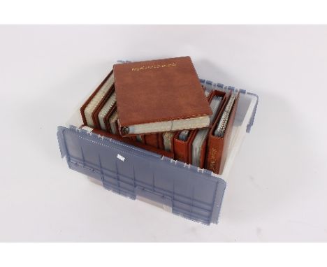 Post Office history cards, 1977 - 2013, largely complete in twelve albums