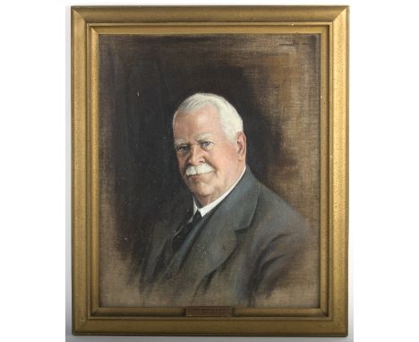 20th Century British School/Portrait of Thos Davidson/indistinctly signed and dated 1948/oil on canvas, 58cm x 47cm Condition