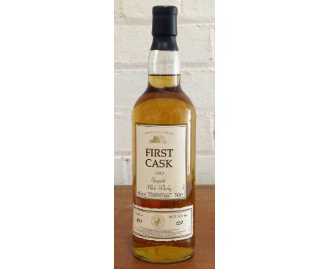 1 Bottle 1984 ‘First Cask’ Speyside Pure Malt Whisky from The Macduff Distillery - Distilled February 21st 1984 24 Year Old (