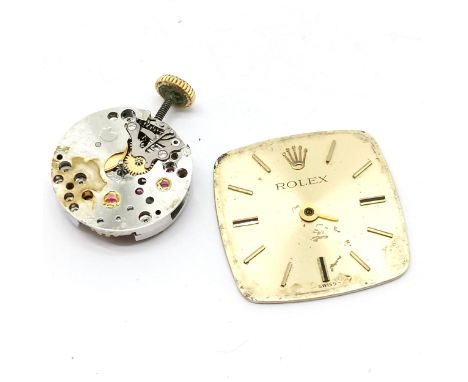 Rolex loose watch movement Ref 1400 - 18mm across dial - for spares / repairs 