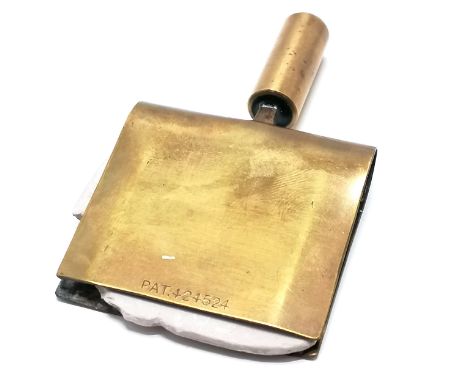 Vintage brass dressmakers chalk line marker PAT 424524 - 18.5cm x 5cm