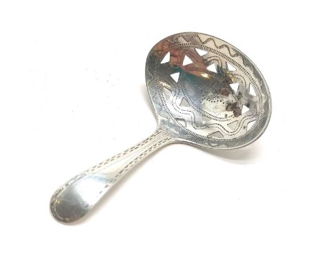 Antique Georgian silver caddy / sifting spoon - 6.5cm &amp; 7.1g ~ SOLD IN AID OF LOCAL CHARITY 'THE HONESTY JAR' 