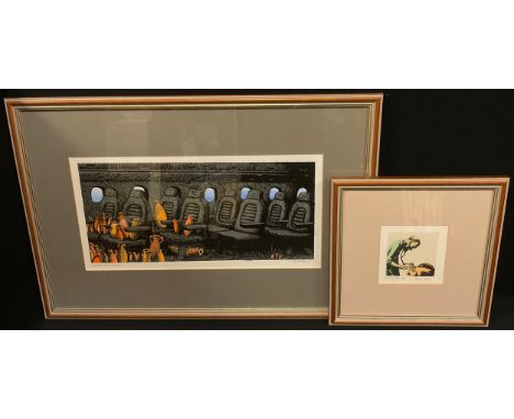 Simon Tozer, Return from Paradise, signed in pencil to margin, limited edition print 6/7, 19cm x 40cm; another smaller, The L