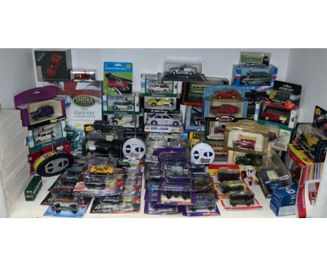 Diecast Vehicles - Corgi, Hotwheels, Majorette, Lledo, Teamsters, Nkok key ring cars etc, mostly boxed/blister packed qty 