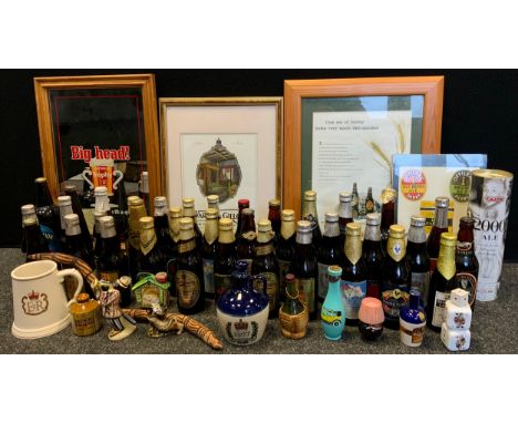 Advertising - Beer bottles, mostly full, inc Whitbread Silver Jubilee Ale, The Royal Wedding Ale, Carlsberg Prince of Wales S