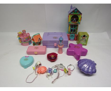 A collection of Polly Pocket and similar playsets, c.1989-1996, to include Bluebird Toys Polly's House Jewel Case Playset, Pr