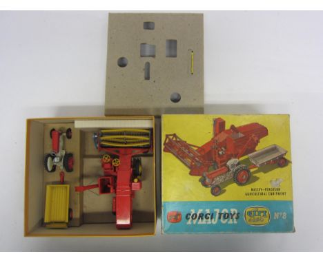 A boxed Corgi Major Toys diecast GS8 gift set comprising Massey-Ferguson '780' Combine Harvester, Massey-Ferguson '65' Tracto