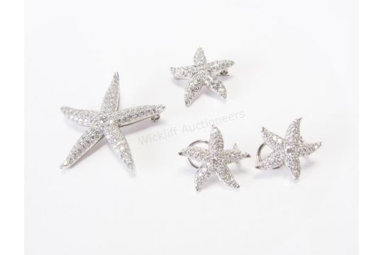 A Platinum Starfish Suite By Suna Brothers Jewelry Ny Including Previous