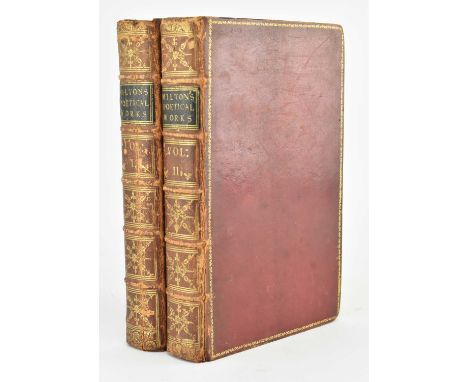 Milton, John. 1762 Paradise Lost. A Poem in Twelve Books. The Author John Milton from the Text of Thomas Newton D.D. Birmingh