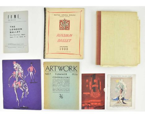 A collection of 20th century ballet and art reference books and programmes. The lot to include 1930s International Celebrity 