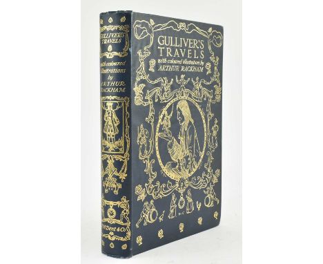 Rackham, Arthur (illus.) &amp; Swift, Jonathan. 1909 Gulliver’s Travels. Publ. J. M. Dent &amp; Co. Publisher's original full