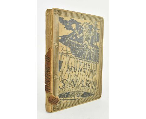 Carroll, Lewis. 1876 The Hunting of the Snark, an Agony in Eight Fits. First edition, first printing with error Baker for But