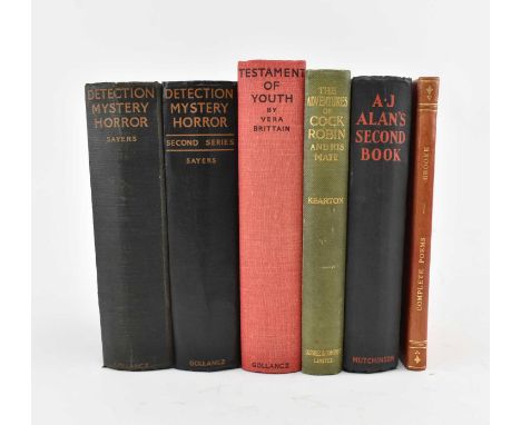 First editions. A collection of first &amp; early editions. The lot comprising 1928 Great Short Stories of Detection, Mystery