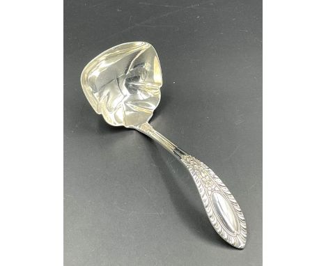 A Sterling silver sauce ladle