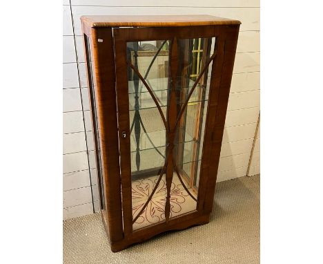 An Art Deco Rurka display cabinet 1930's style (H120cm W66cm D30cm)