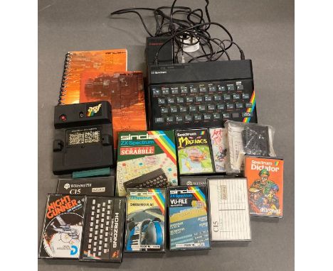 Sinclair game spectrum console and games 