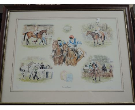 Hayley, (20th century), after, a Ltd Ed print, Racing at Cartmel, signed bottom right, and num 92/750, 31 x 51cm, mounted fra