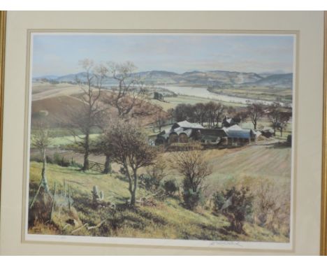 James McIntosh Patrick, (1907-1998), after, a Ltd Ed print, Autumn Farmlands, signed and attributed verso, num 499/850, 43 x 