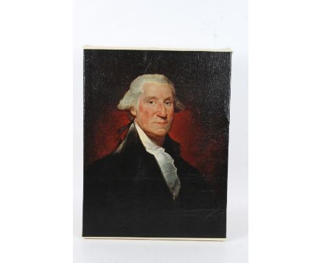 20th century&nbsp;oleograph of George Washington, 62cm by 47cm, unframed&nbsp;&nbsp;&nbsp;