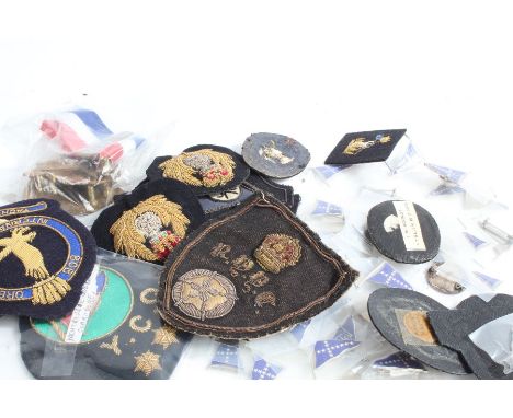 Selection of Sailing/Yacht Club badges, embroidered and metal/enamel, (qty)