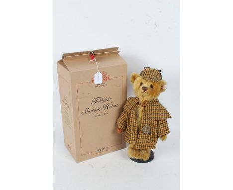 Steiff 'Sherlock Holmes' teddy bear, with original box, 37cm tall