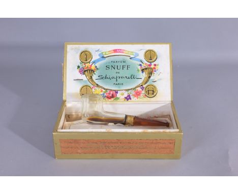 1939 Schiaparelli Snuff figural pipe perfume bottle Paris circa 1939. With original box. (Schiaparelli - 5)  Provenance: sing