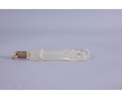 Lancome - Fleches D'Or - Frosted Arrow Bottle. circa 1938. Arrow etched in flacon - arrow shaped flacon. (Lancome - 1002)  Pr