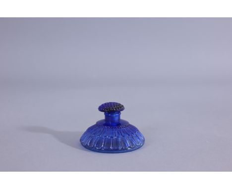 Vintage J Viard Blue Glass Perfume Bottle (Julien Viard - ?)  Provenance: single owner lifetime collection from Jacksonville,