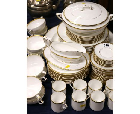 Extensive Royal Worcester Viceroy pattern dinner and coffee set including soup coupes. 