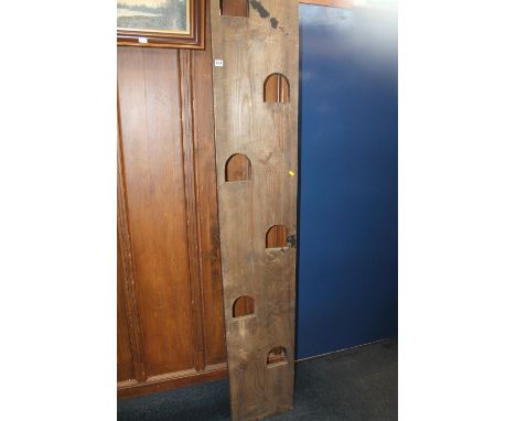 Pine Jacob's type ladder, 262cm. 