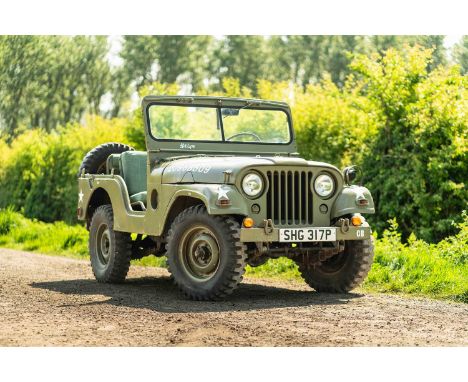 Registration – SHG 317PChassis No. – 68509M.O.T. – ExemptOdometer – TBCThe M38 Willys Jeep is also known as the MD, or even t