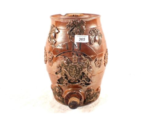 A 19th Century stoneware gin barrel