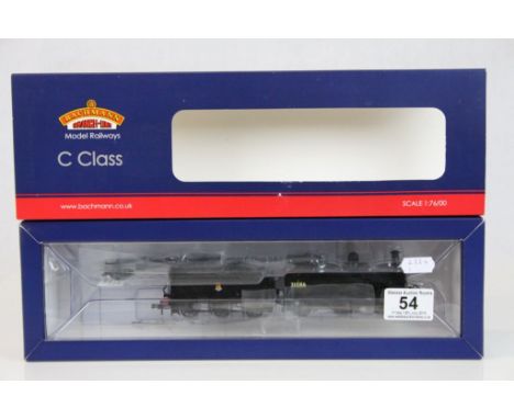 Boxed Bachmann OO gauge 31462 C Class 31086 BR Black Early Emblem locomotive with tender 21 DCC, appearing unused