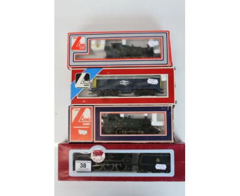 Four boxed OO gauge engines to include Lima x 3 (GWR  4588 2-6-2, BR Diesel 20171 &amp; GWR 4589 2-6-2) and Dapol County of M