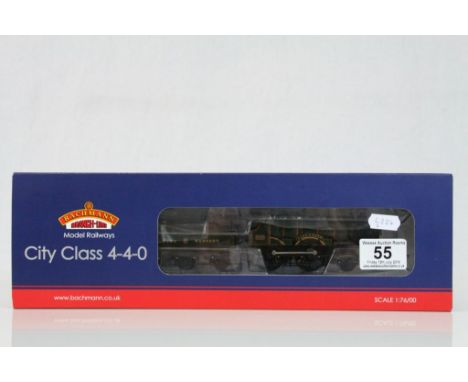 Boxed Bachmann OO gauge 31726 City Class 3433 'City of Bath' GWR Crest locomotive with tender 21 DCC, appearing unused