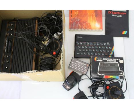 Retro Gaming - Sinclair ZX Spectrum + with boxed Joystick interface, Horizons software starter pack, manual and instructions,