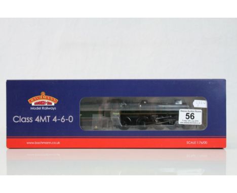 Boxed Bachmann OO gauge 31116 Standard Class 4MT 75069 BR1B Tender BR Lined Green Late Crest Preserved locomotive with tender