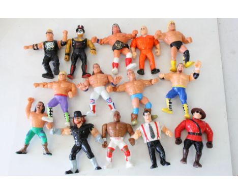14 Hasbro WWF WWE Wrestling figures to include The Undertaker, Texas Tornado, IRS, Owen Hart, Tatanka, Nails, Virgil, Papa Sh