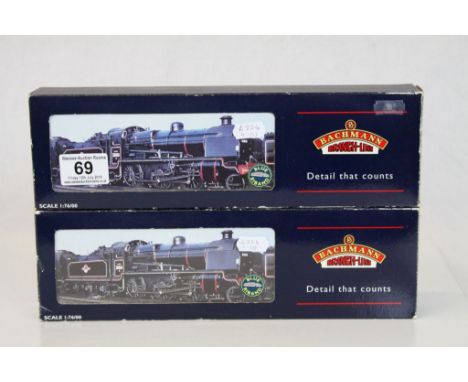 Two boxed Blue Riband Bachmann OO gauge to include 32151 N Class 31860 Br Lined Black E/Emblem 2-6-0 'N' Class locomotive wit