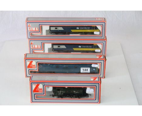 Four boxed Lima OO gauge locomotives to include InterCity 125 x 2, Western Renown and GWR 9400