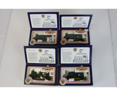 Four boxed Bachmann OO gauge Class 03 locomotives to include 31350 x 2, 31351 &amp; 31352 