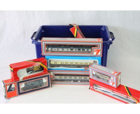 16 Boxed items of OO gauge rolling stock to include Lima x 8, Hornby x 7,and Airfix x 1 plus a boxed Lima BR 99026 Diesel loc