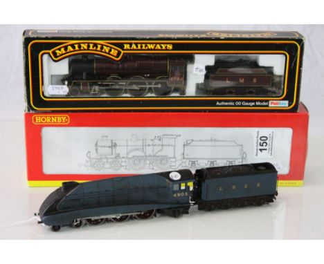 Two boxed OO gauge locomotives to include Hornby R2099C LMS 4-4-0 Class 2P Locomotive 644 and Mainline 37074 4-6-0 Jubilee Cl