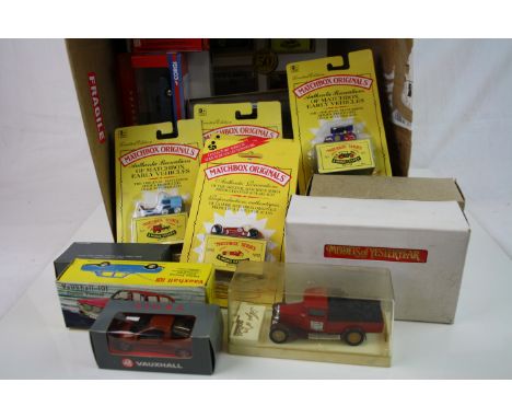 Group of boxed diecast models to include Woolbro 113 Vauxhall 101 Friction Powered, Solido Age d'or Combustibles, Schuco Vaux