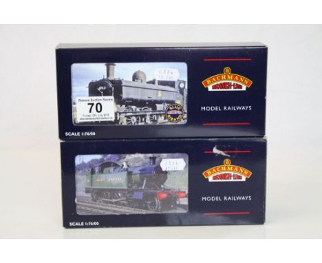 Two boxed Bachmann OO gauge to include Blue Ribbon 32210 5700 Pannier Tank 5786 GWR Green Class 57XX  locomotive and 32125A 4