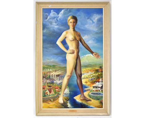BERNARD WILLEMS (1922-2020); oil on canvas, 'Why Prejudice' the artists depiction of the negative attitudes towards other rac