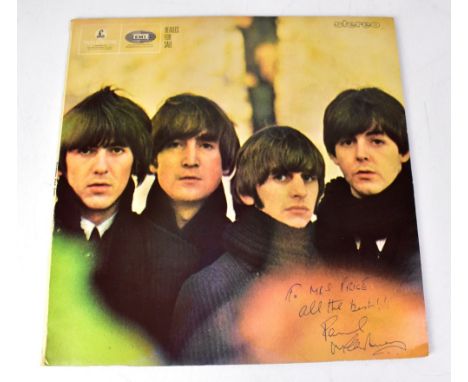 THE BEATLES; LP 'Beatles For Sale', bearing the signature of Paul McCartney.We have not authenticated this signature, please 