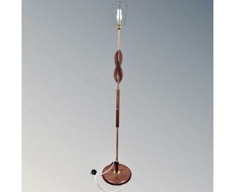 A mid century standard lamp 