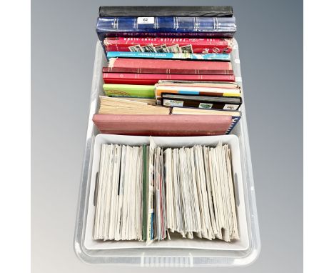 A box of stamps and first day covers