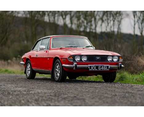 Registration - JOL 646L
Chassis No. - LD13920BW
M.O.T. - May 2024
Odometer - 101,921
This smart, red 1973 Triumph Stag comes 